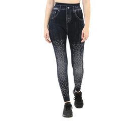 Jeggings with Flower Stones
