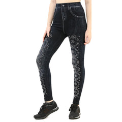 Jeggings with Shiny Circles